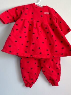 Vtg Roots Baby outfit matching set - size medium - 6-12 months